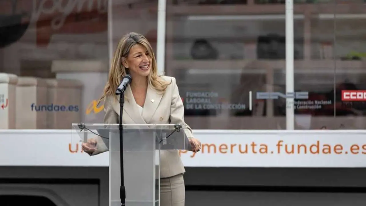 Yolanda D&iacute;az en Vigo - Foto del Ministerio de Trabajo