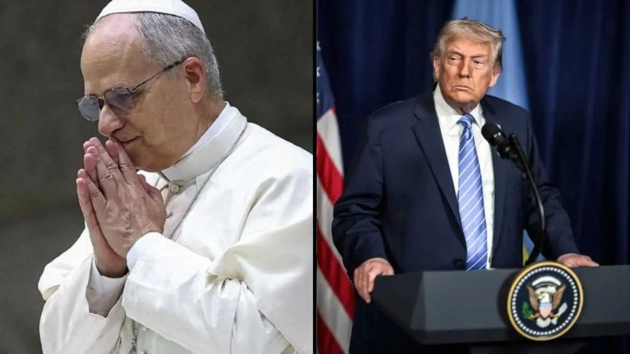 Montaje propio. Fotograf&iacute;as del Papa Le&oacute;n XIV -Vatican News y el presidente de Estados Unidos Donald Trump en la Casa Blanca