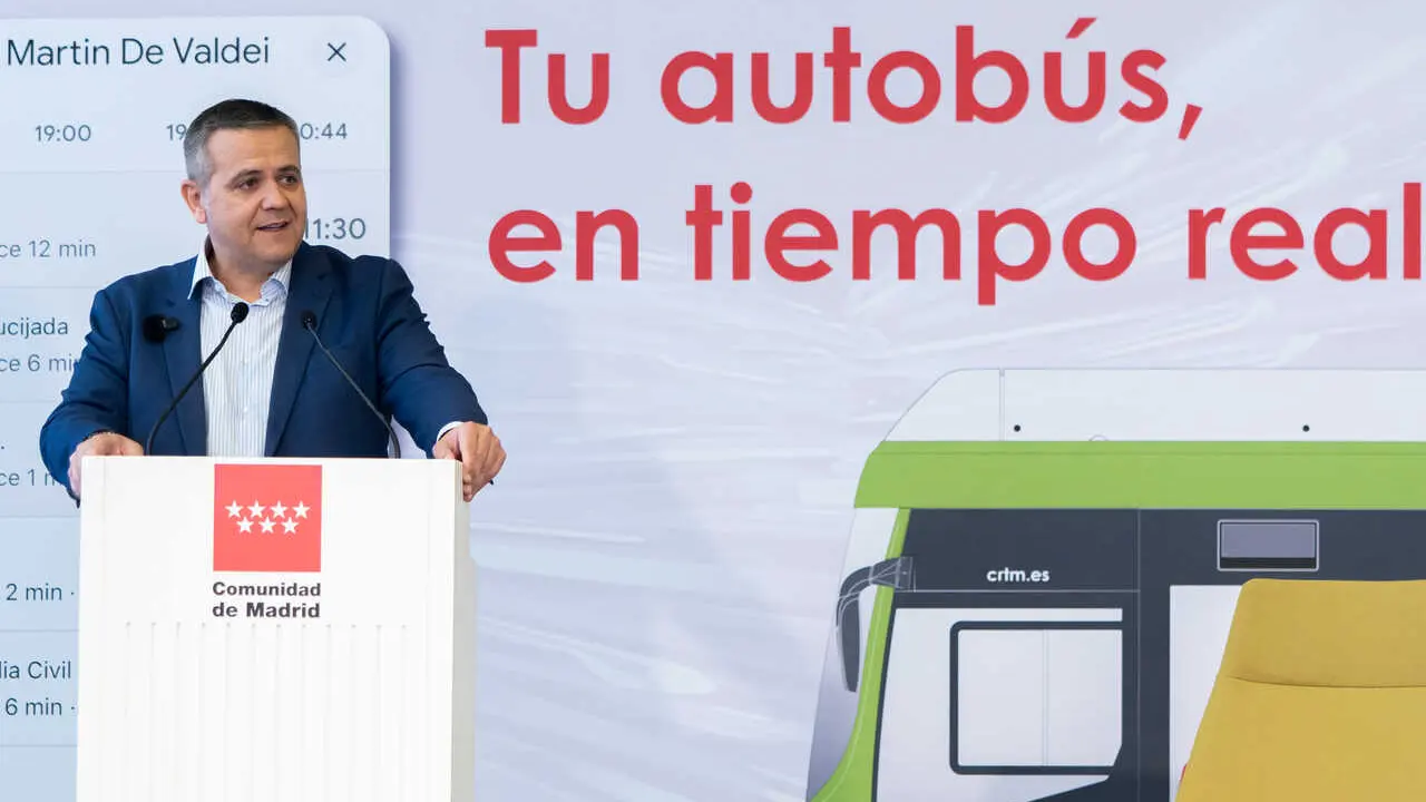 El consejero Rodrigo ha presentado hoy esta iniciativa del Consorcio Regional de Transportes - Foto Comunidad de Madrid