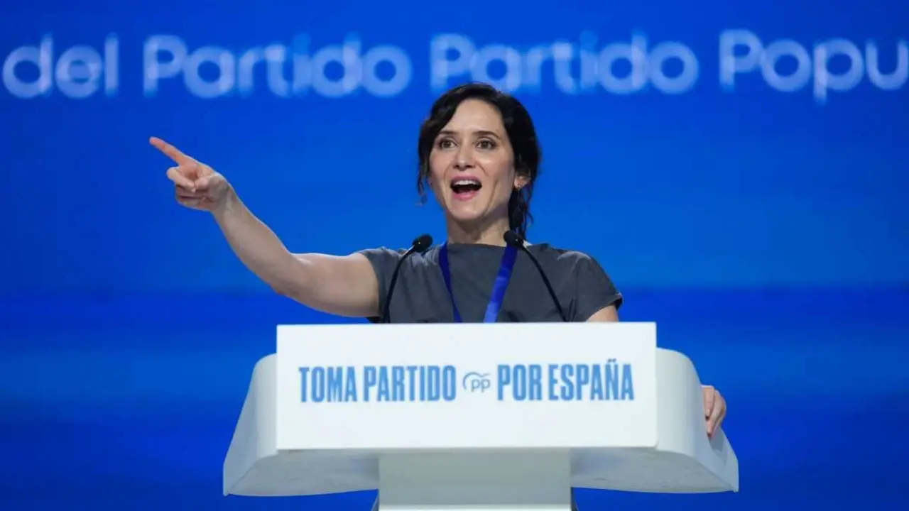 Ayuso en un acto del PP | Foto de PP