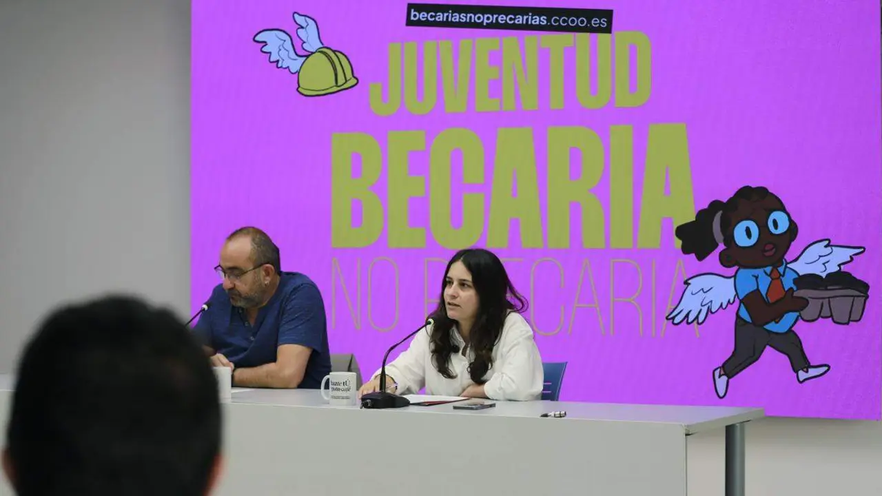 Presentaci&oacute;n de la campa&ntilde;a "Juventud becaria, no precaria" - Foto de CCOO