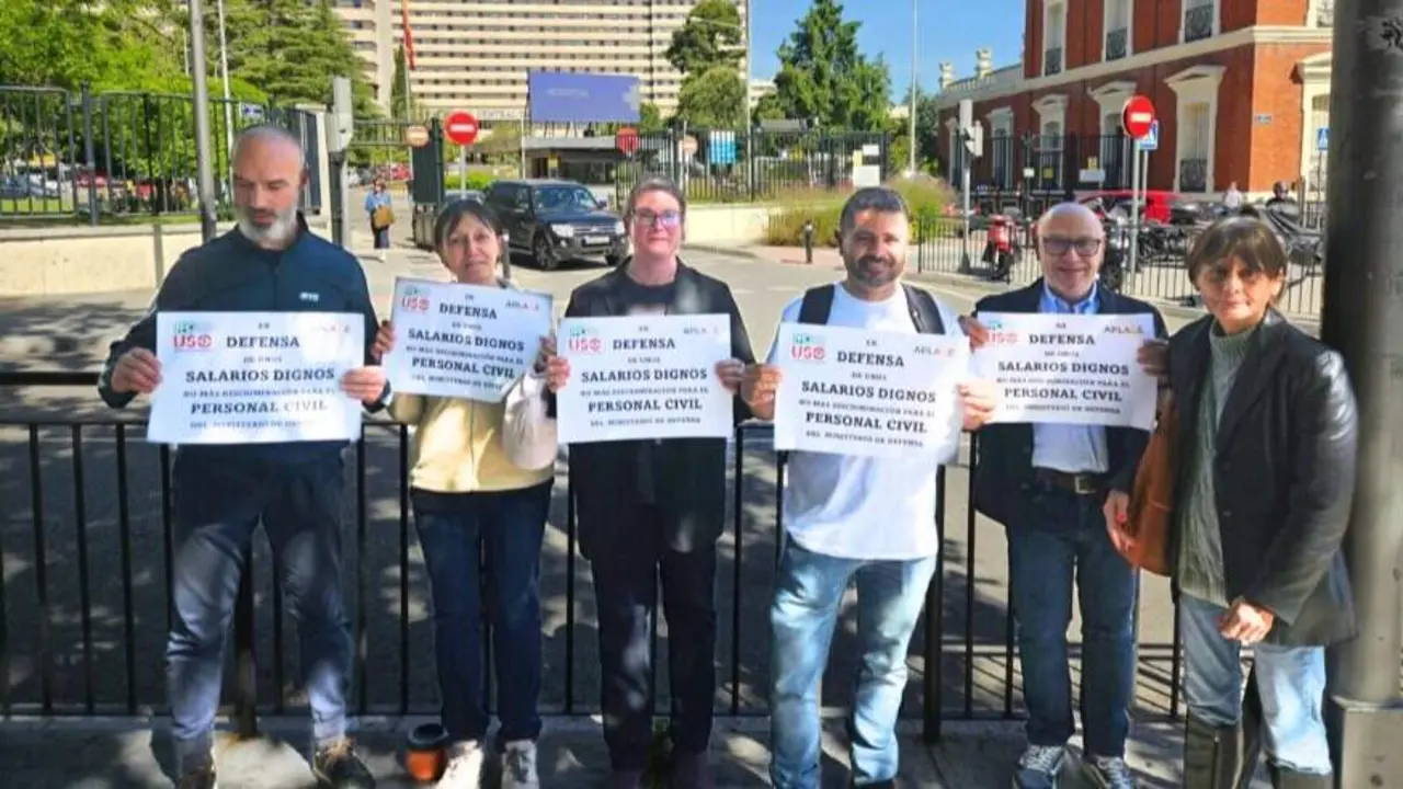 El personal civil de Defensa convoca concentraciones en Madrid para denunciar salarios por debajo del SMI - Foto de FAC-USO