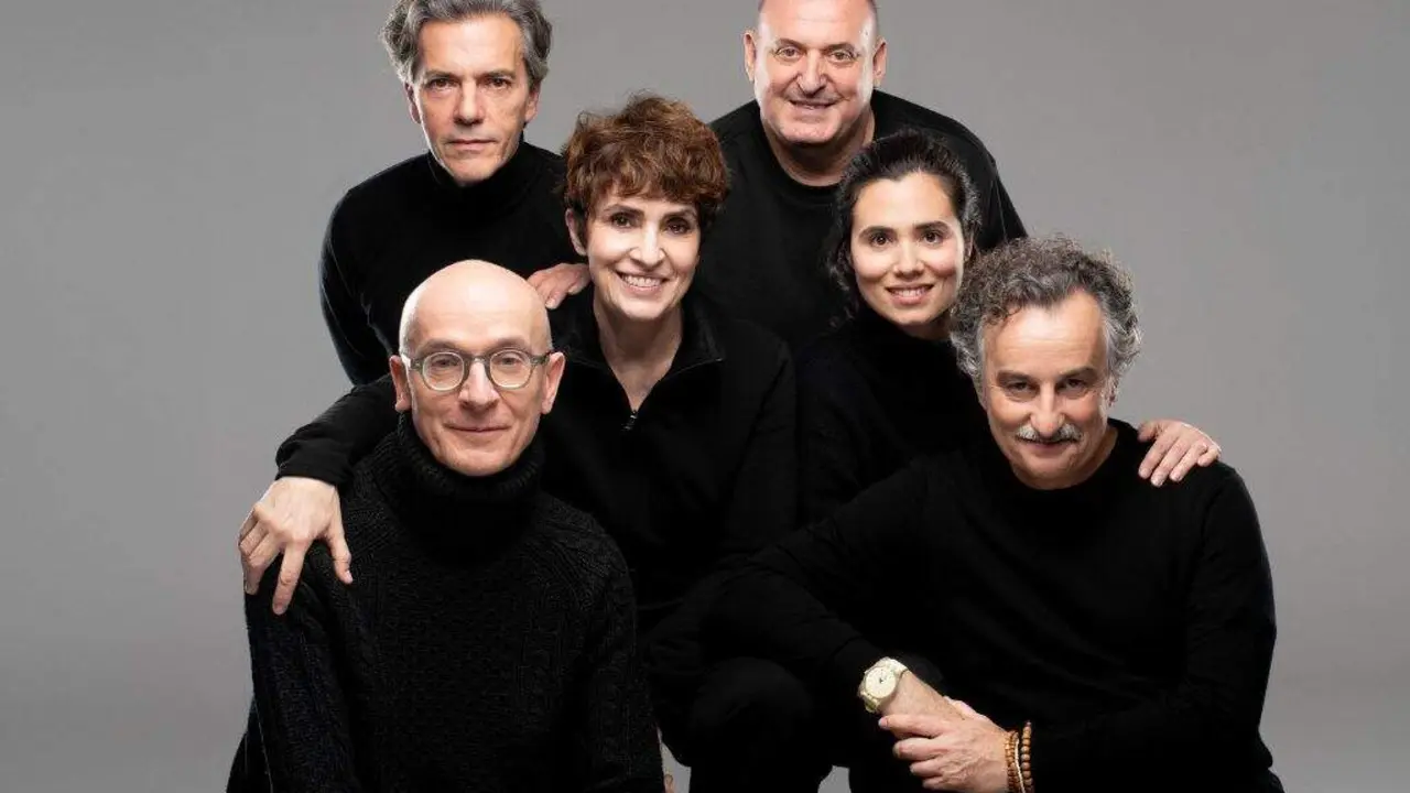 Miguel Hermoso, Mariano Llorente, Adriana Ozores, Loreto Maule&oacute;n, Jes&uacute;s Barranco,
Joserra Iglesias (de izda. a dcha. empezando por arriba) | Foto: Javier Naval