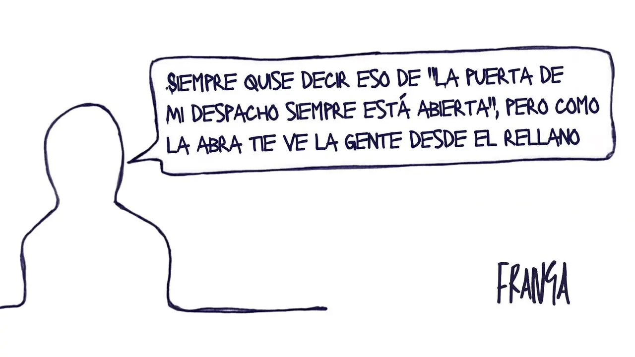 La puerta de mi despacho - Las Vi&ntilde;etas de Manuel Franganillo