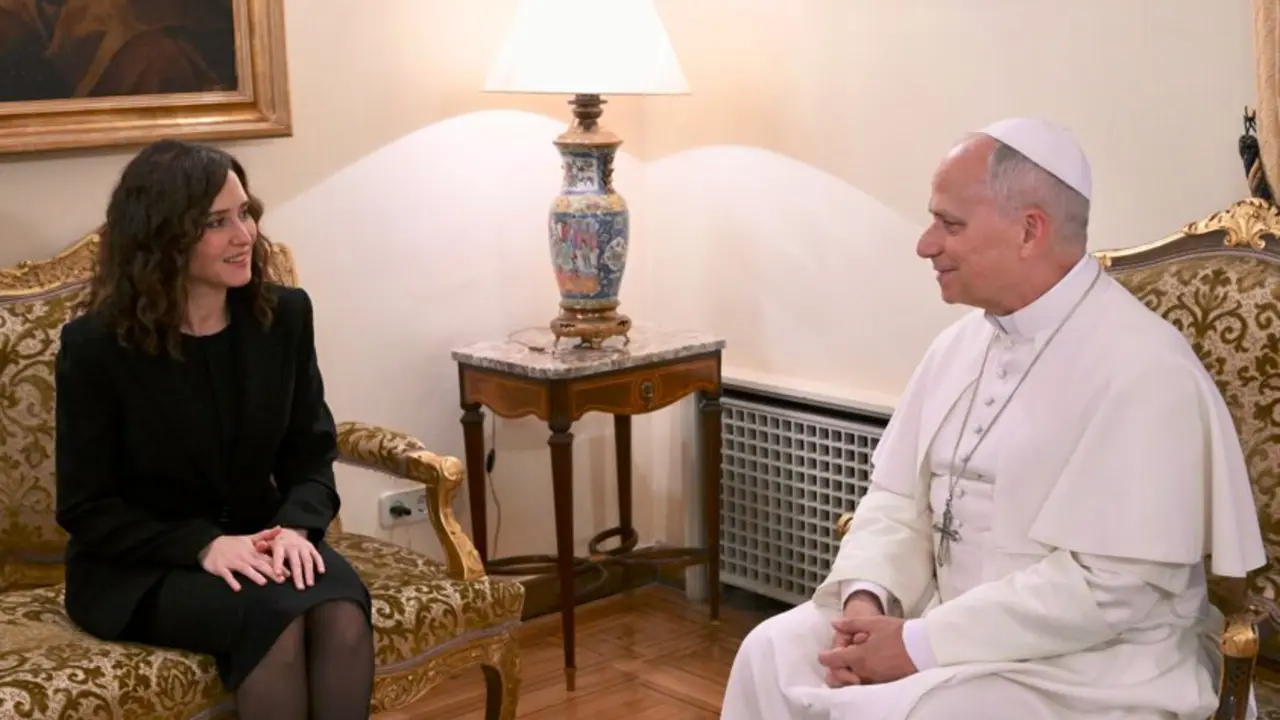 Isabel D&iacute;az Ayuso, recibida por el Papa Le&oacute;n XIV en Audiencia Privada - Foto Comunidad de Madrid