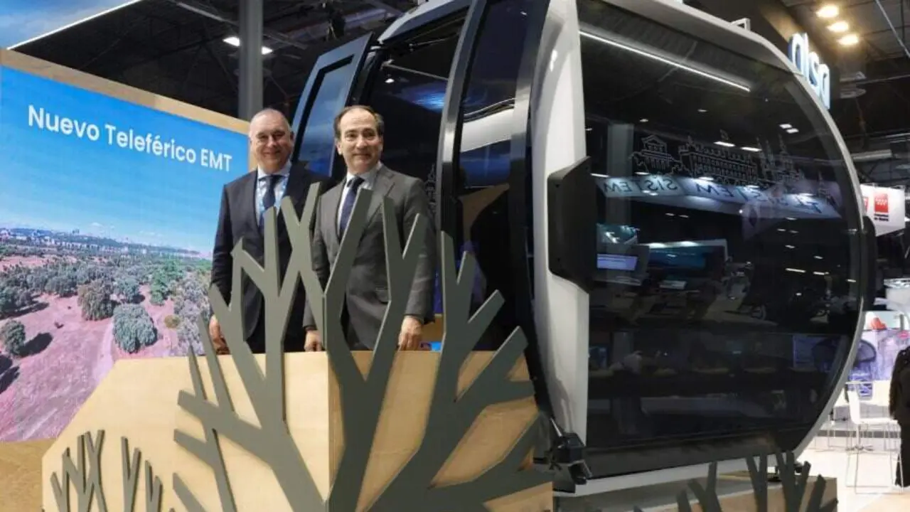 Nueva cabina del futuro Telef&eacute;rico de Madrid en el Global Mobility Call - Foto Ayuntamiento de Madrid