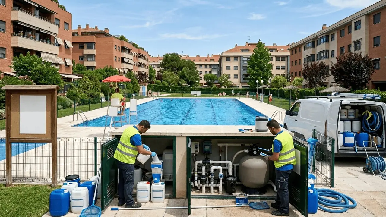 Costes mantenimiento de piscinas - Foto de EMPIA y CAFMadrid