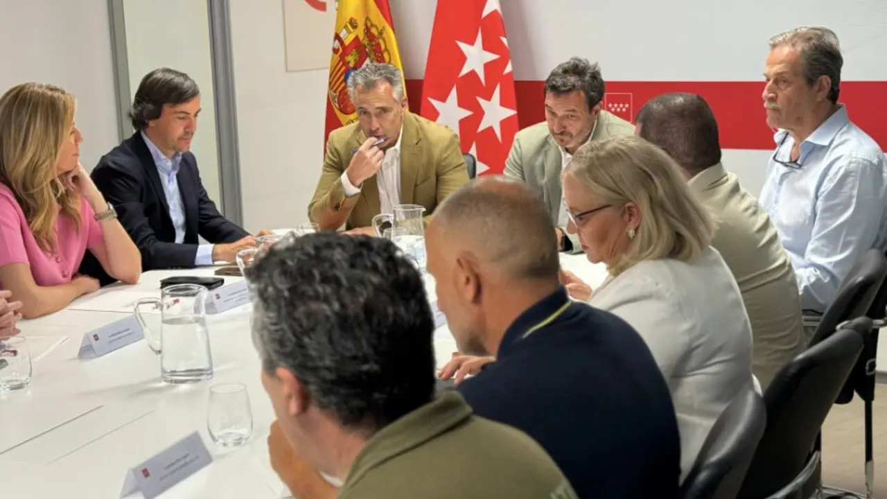 El consejero Novillo, presidiendo el Comit&eacute; Asesor de Direcci&oacute;n del  Plan INFOMA 2026 - Foto Comunidad de Madrid