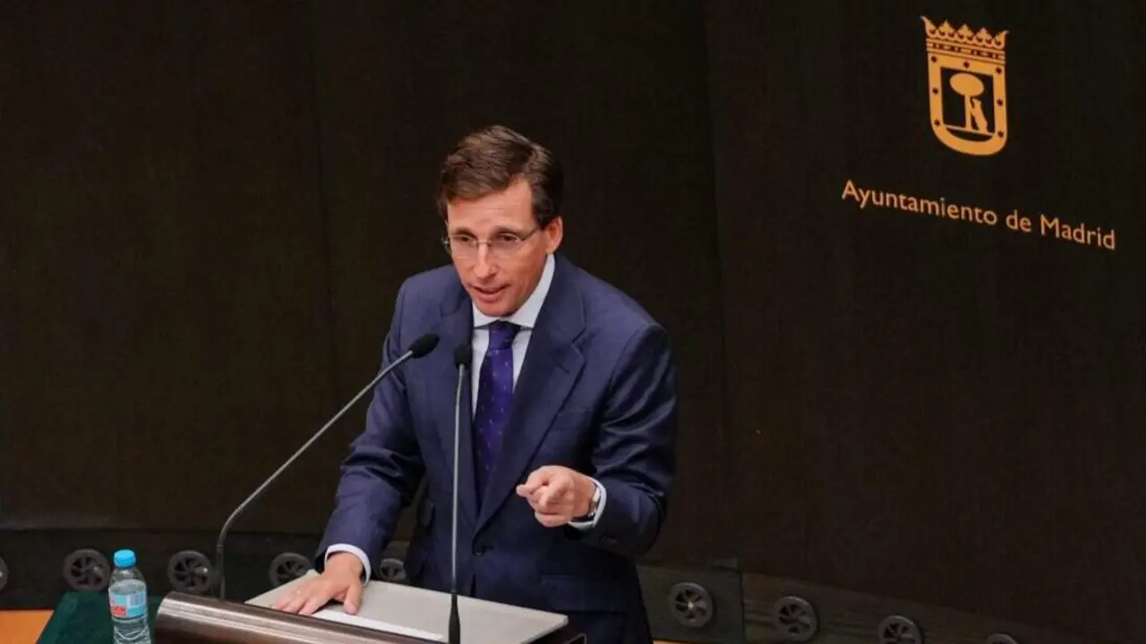 Almeida durante su intervenci&oacute;n en el Debate del Estado de la Ciudad - Foto Ayuntamiento de Madrid