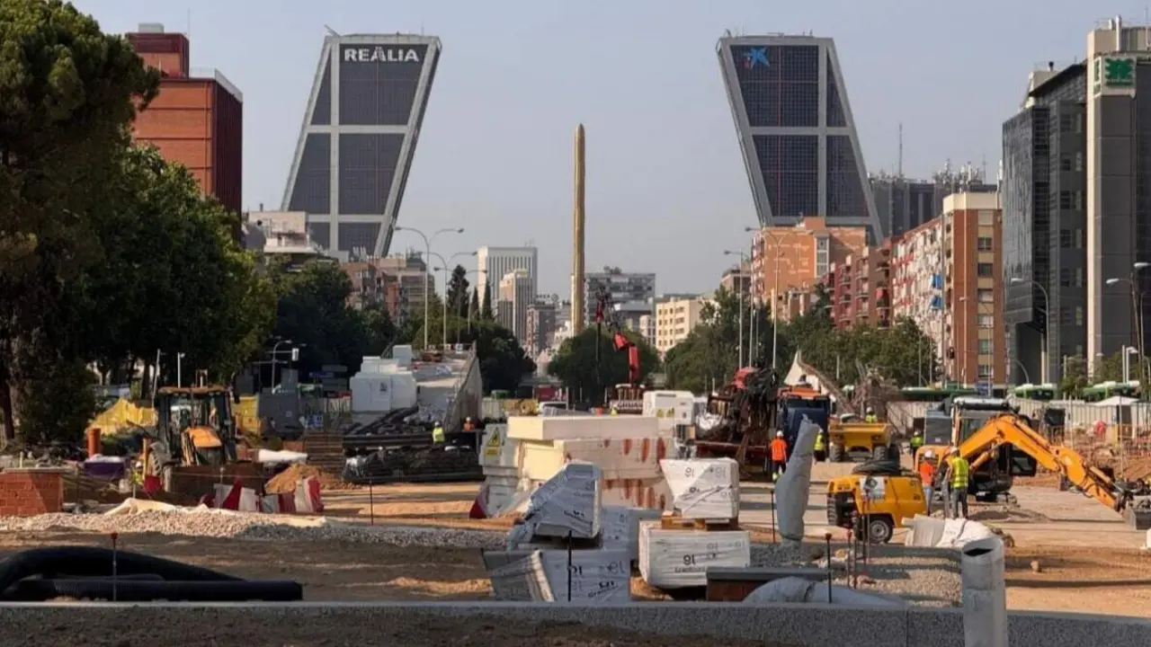Obras en Parque Castellana - Foto Servimedia