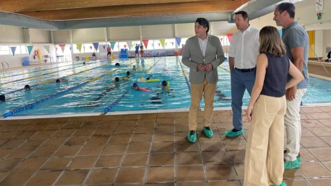 El concejal del distrito, David P&eacute;rez, en el Centro Deportivo Municipal Luis Aragon&eacute;s - Foto Ayuntamiento de Madrid