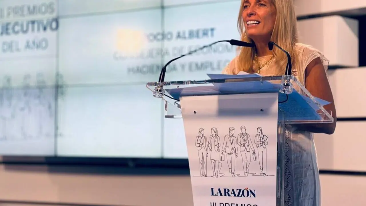 La consejera Albert, en la apertura de los III Premios Ejecutivo del A&ntilde;o, organizados por el diario La Raz&oacute;n - Foto Comunidad de Madrid