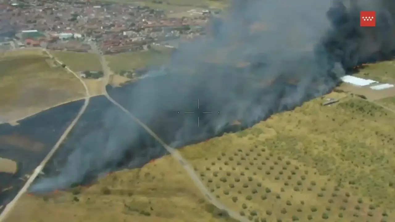 Incendio en San Mart&iacute;n de Valdeiglesias - Emergencias Madrid