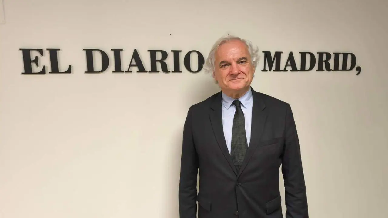 Miguel Garrido de la Cierva, tras su entrevista en la redacci&oacute;n de El Diario de Madrid