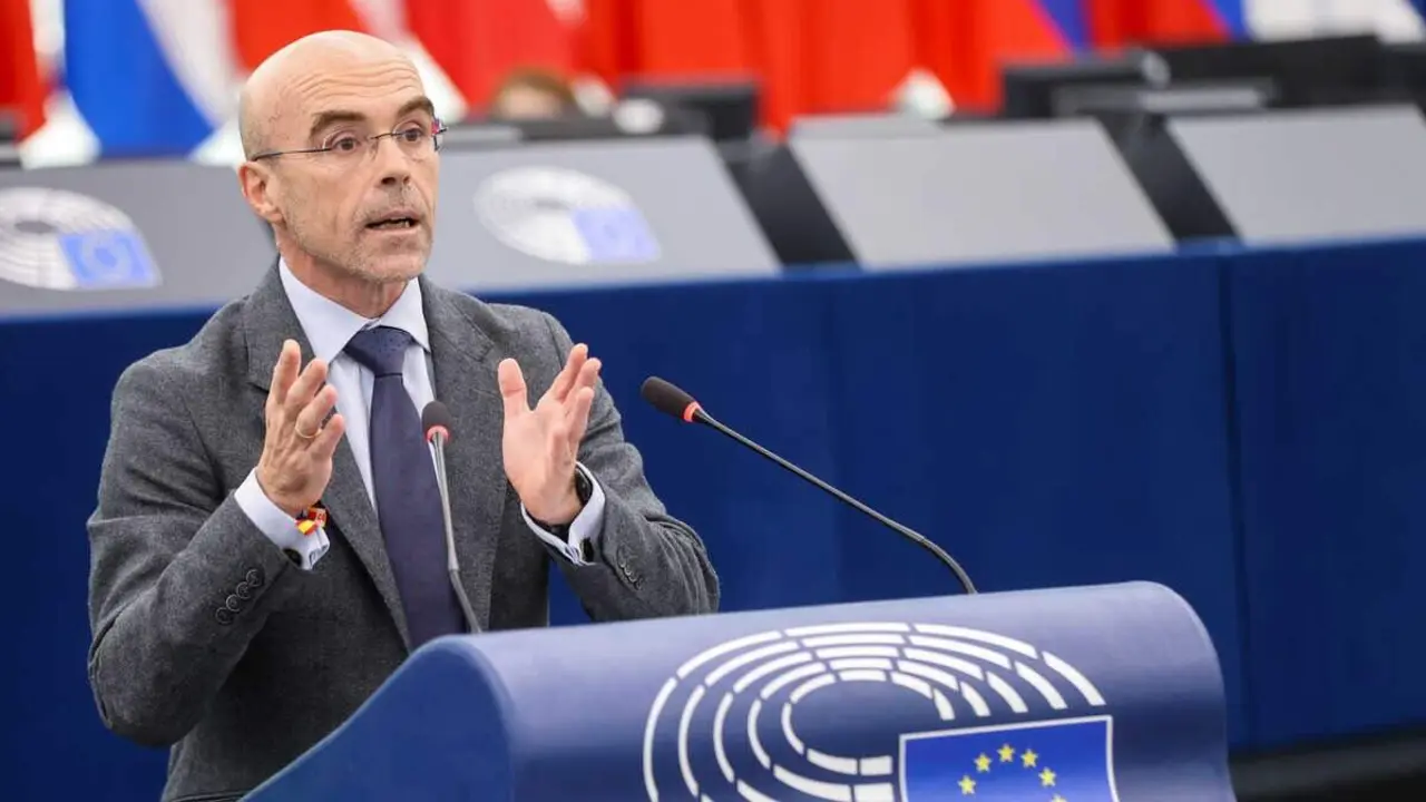 Jorge Buxad&eacute; en una intervenci&oacute;n en el Parlamento Europeo | Foto de Vox