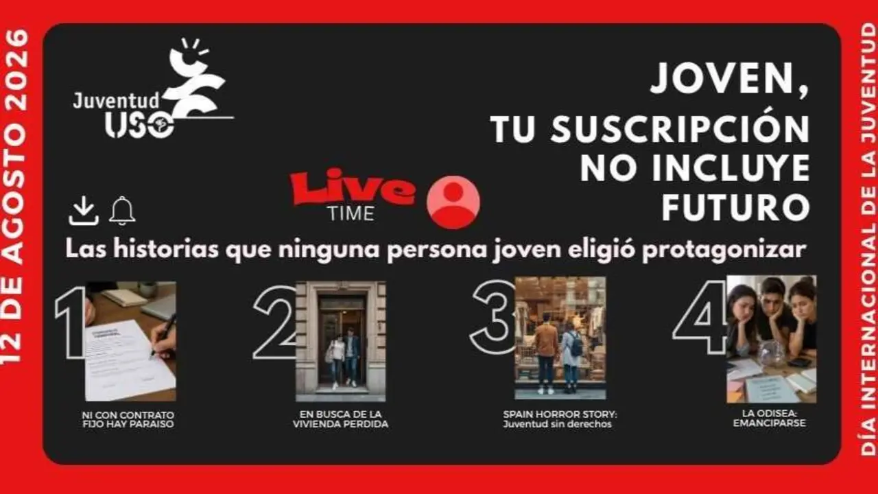 USO denuncia que alquilar una vivienda absorbe el 98,7% del sueldo de un joven y retrasa la emancipaci&oacute;n a los 30 a&ntilde;os - Imagen de USO
