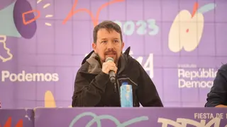 Pablo Iglesias en un acto de Podemos - Servimedia