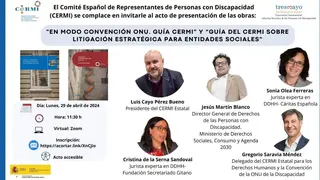 Cartel de la presentaci&oacute;n online de las publicaciones - Imagen del Cermi