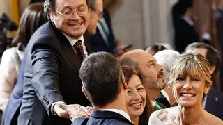 &Aacute;lvaro Garc&iacute;a Ortiz, Fiscal General del Estado en compa&ntilde;&iacute;a del presidente del Gobierno, su mujer y la presidenta del Congreso