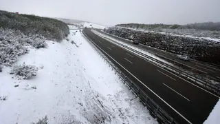 Estado de las carreteras con nieve en Madrid