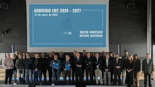 Foto tras la firma del convenio | Foto de Ayuntamiento de Madrid