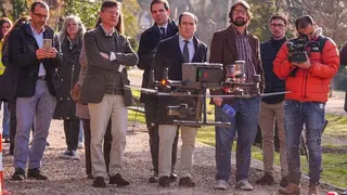 Madrid prueba el uso de drones para detectar la oruga procesionaria en parques y zonas verdes