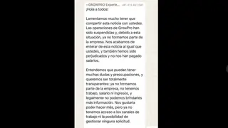 Mensaje grupo GrowPro