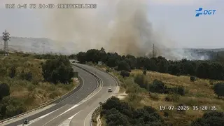 Incendio de pastos en Arroyomolinos - DGT