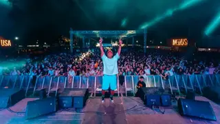 Henry M&eacute;ndez durante un concierto - Foto redes sociales Henry M&eacute;ndez