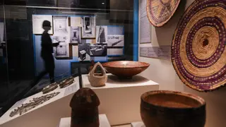 Rivera de la Cruz inaugura la exposici&oacute;n Debod 1954-1964