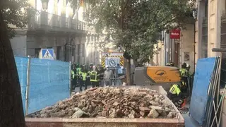 Derrumbe edificio centro Madrid - Foto Servimedia