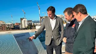 El consejero de Presidencia, Justicia y Administraci&oacute;n Local, durante su visita en Tres Cantos - Foto Comunidad de Madrid