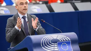 Jorge Buxad&eacute; en una intervenci&oacute;n en el Parlamento Europeo | Foto de Vox