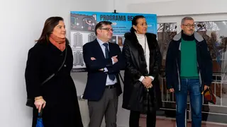El delegado de Pol&iacute;ticas de Vivienda y presidente de EMVS Madrid, &Aacute;lvaro Gonz&aacute;lez, durante su visita al piso del Programa ReViVa - Foto Ayuntamiento de Madrid