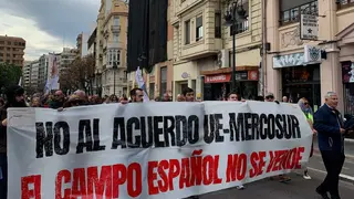 Protestas MERCORSUR en Valencia - Foto de Frente Obrero