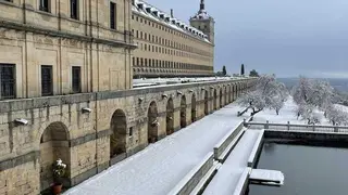 Nevada en San Lorenzo de El Escorial 28 de enero 2026 - Foto de X @TabogaKaren Karen Taboga