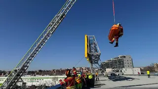 Accidente laboral en San Sebasti&aacute;n de los Reyes - Foto de Emergencias de la Comunidad de Madrid
