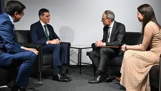 Reuni&oacute;n entre el Gobierno de Espa&ntilde;a y Amazon en el Mobile World Congress Barcelona 2026 - Foto de Amazon