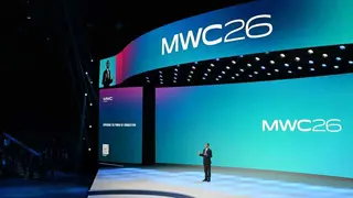 El director general de GSMA presenta el informe 'La econom&iacute;a m&oacute;vil 2026' en el MWC26 - Foto de GSMA