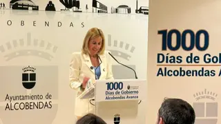 Roc&iacute;o Garc&iacute;a Alc&aacute;ntara, durante el balance de sus primeros 1000 d&iacute;as de gobierno - Foto Javier Men&eacute;ndez S&aacute;nchez