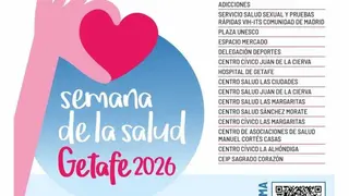 Cartel Semana de la Salud 2026 - Imagen del Ayuntamiento de Getafe