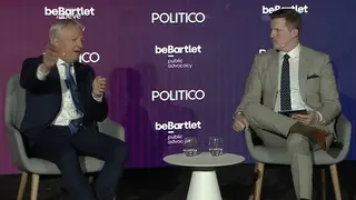 Maarten Wetselaar, consejero delegado de Moeve, en un momento durante el encuentro European Pulse Forum en Barcelona, organizado por Politico - Foto de Politico
