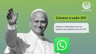 Canal de WhatsApp "Conoce a Le&oacute;n XIV. Un texto del Papa cada d&iacute;a" - Imagen de Con el Papa