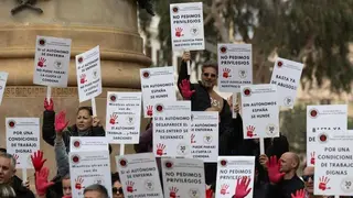 Foto de la Plataforma 30N durante una de las movilizaciones realizadas