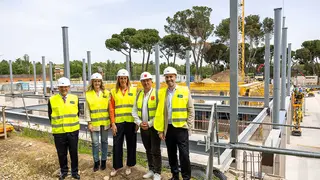 Visita a las obras del polideportivo Carlos Ruiz Pozuelo de Alarc&oacute;n - Foto del Ayuntamiento de Pozuelo