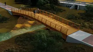 Boadilla licita la pasarela del arroyo Valenoso - Foto del Ayuntamiento de Boadilla del Monte