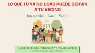 Cartel jornada de reutilizaci&oacute;n vecinal - Imagen del Ayuntamiento de Collado Mediano