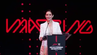 Ayuso en la presentaci&oacute;n del circuito de F&oacute;rmula 1 - Foto Comunidad de Madrid