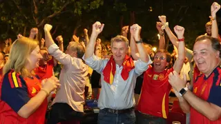 Alberto N&uacute;&ntilde;ez Feij&oacute;o vio el partido Espa&ntilde;a-Francia con Jos&eacute; Luis Mart&iacute;nez-Almeida | Foto de PP/Mudarra