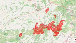 El Colegio de Registradores activa el Portal Registral de Emergencias y la gratuidad de notas simples por los incendios - Mapa del Colegio de Registradores